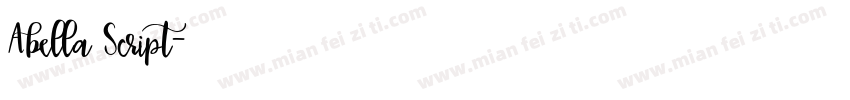 Abella Script字体转换